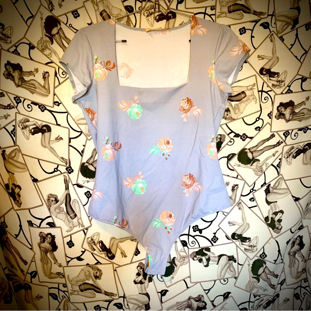 Intimately Free People Floral Bodysuit